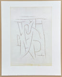 Paul Klee exhibition poster - Fragmente der Gegend von Weiland - museum artist - art print - excellent - 1998