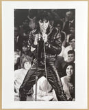 Elvis Presley poster - King of Pop - concert - art print - Rock and Roll - offset lithograph - black and white photography - Comeback
