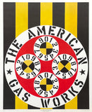 Robert Indiana exhibition poster - The American Gasworks - Pop Art - contemporary art - rare and collectible art print - 1970s