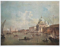 Francesco Guardi exhibition poster - Santa Maria della Salute - Venice - museum artist - early art print - 1969