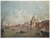 Francesco Guardi exhibition poster - Santa Maria della Salute - Venice - museum artist - early art print - 1969