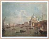 Francesco Guardi exhibition poster - Santa Maria della Salute - Venice - museum artist - early art print - 1969