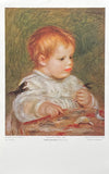 Pierre Auguste Renoir exhibition poster - Jacques Fray (baby) - museum artist - early art print - 1970s