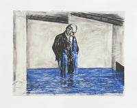 William Kentridge exhibition poster - Drawing for Stereoscope - offset litho - museum artist - art print - contemporary art