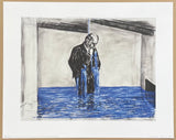 William Kentridge exhibition poster - Drawing for Stereoscope - offset litho - museum artist - art print - contemporary art