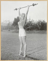 Marilyn Monroe exhibition poster - Fitness II - Gym work-out - Hollywood - black white photography - offset lithograph - art print