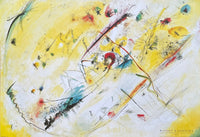 Kandinsky exhibition poster - 1913 - museum artist - art print - expressionism - yellow - 1989