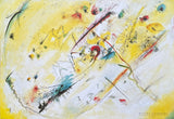 Kandinsky exhibition poster - 1913 - museum artist - art print - expressionism - yellow - 1989