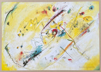 Kandinsky exhibition poster - 1913 - museum artist - art print - expressionism - yellow - 1989