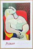 Pablo Picasso exhibition poster - The dream - sleeping lady - female portrait - museum artist - art print - excellent