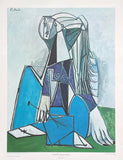 Pablo Picasso exhibition poster - Sylvette - Portrait of Mlle D. - very early and highly collectible art print - 1960s