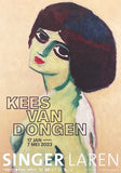 Kees van Dongen exhibition poster - Deux Yeux - Two Eyes - female portrait - museum artist - art print