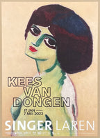 Kees van Dongen exhibition poster - Deux Yeux - Two Eyes - female portrait - museum artist - art print