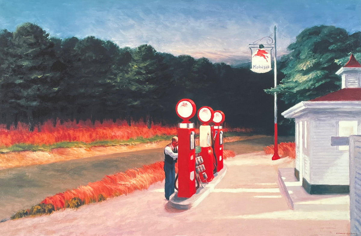 Edward Hopper exhibition poster - Gas Station, 1940 - museum artist ...