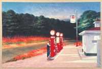 Edward Hopper exhibition poster - Gas Station, 1940 - museum artist - art print - American Scene