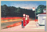 Edward Hopper exhibition poster - Gas Station, 1940 - museum artist - art print - American Scene