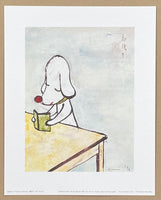 Yoshistomo Nara exhibition poster - Do not Disturb - reading dog - museum artist - art print - Japanese Pop Art - excellent