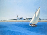 Edward Hopper exhibition poster - The long leg - The sailing boat - museum artist - art print - offset lithograph