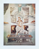 Salvador Dali exhibition poster - The Madonna of port Lligat - museum artist - art print - offset lithograph