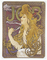 Alfons Mucha exhibition poster - Art Nouveau - Lady - museum artist - art print - Jugenstil - Prague - Czech - job cigarettes - reproduction