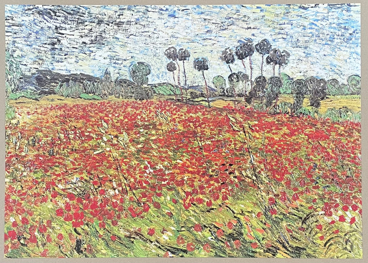 Vincent van Gogh exhibition poster - Field of Poppies - museum artist ...