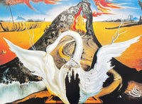 Salvador Dali poster - Bacchanale - Ballet - swan - surrealist - museum artist - art print - offset lithograph