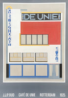JJP Oud exhibition poster - Cafe De Unie - Rotterdam - Dutch Art Movement De Stijl -museum artist - art print - architect - architecture