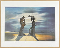 Salvador Dali poster - Reminescence archeologique de l'angelus de millet - surrealist - museum artist - art print - offset lithograph