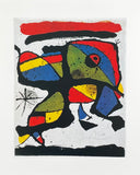 Joan Miro exhibition poster - Composition - animal - figure - museum artist - art print - surrealism - offset litho - 1999