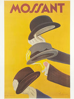 Leonetto Cappiello exhibition poster - Mossant - hats - fashion - museum artist - art print - reproduction - 1997