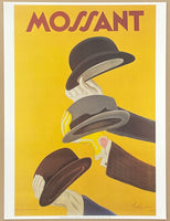 Leonetto Cappiello exhibition poster - Mossant - hats - fashion - museum artist - art print - reproduction - 1997