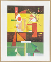Wassily Kandinsky exhibition poster - Decomposed Tension - museum artist - art print - 1996