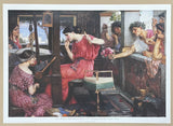 John William Waterhouse exhibition poster - Penelope and her suitors - Aberdeen Art Gallery and Museums - art print