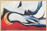 Pablo Picasso exhibition poster - The Rest - Sleeping lady - museum artist - art print - bedroom - red