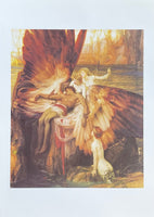 Herbert Draper exhibition poster - The lament for Icarus - museum artist - art print