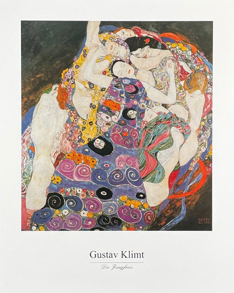 Gustav Klimt exhibition poster - The Virgin - museum artist - art print - offset litho