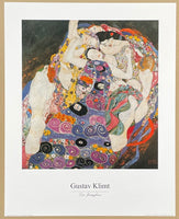 Gustav Klimt exhibition poster - The Virgin - museum artist - art print - offset litho