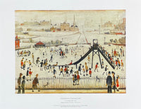 LS Lowry exhibition poster - Children's Playground - museum artist - art print - offset litho