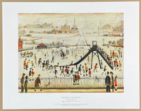 LS Lowry exhibition poster - Children's Playground - museum artist - art print - offset litho