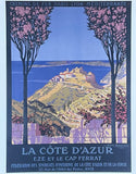 Geo Dorival exhibition poster - La Cote d'Azur - France - French Tourism - decorative art print - reproduction