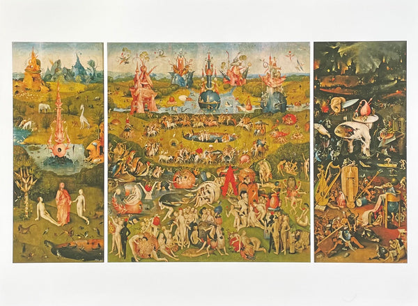 Hiëronymus Bosch exhibition poster - The garden of early delights - museum artist - art print - Jheronimus