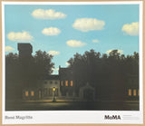 Rene Magritte exhibition poster - Empire of light - surrealist - museum artist - art print