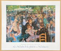 Pierre-Auguste Renoir exhibition poster - Le Moulin de la Galette a Montmartre - museum artist - art print