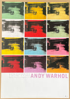 Andy Warhol exhibition poster - Twelve electric chairs - pop art - museum artist - art print