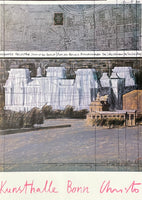Christo exhibition poster - Wrapped Reichstag - Berlin - Kunsthalle Bonn - museum artist - art print