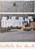 Christo exhibition poster - Wrapped Reichstag - Berlin - Kunsthalle Bonn - museum artist - art print