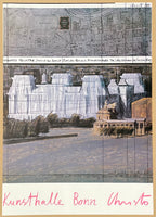 Christo exhibition poster - Wrapped Reichstag - Berlin - Kunsthalle Bonn - museum artist - art print