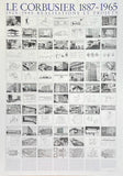 Le Corbusier exhibition poster - overview - museum artist - art print - architect - architecture