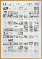 Le Corbusier exhibition poster - overview - museum artist - art print - architect - architecture