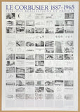 Le Corbusier exhibition poster - overview - museum artist - art print - architect - architecture
